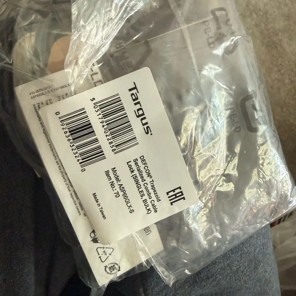Targus DEFCON NS Combination Lock with Black Cable